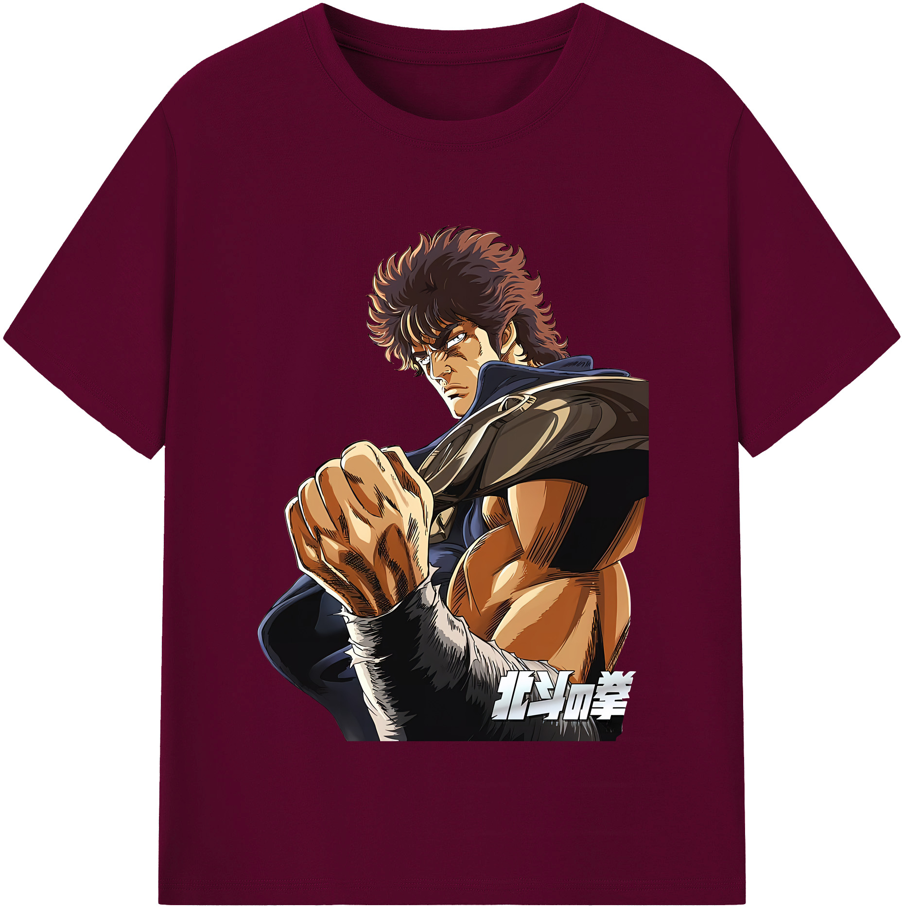 （画像用） 北斗の拳 Fist of the North Star レディースカジュアルプリントTシャツ（綿100％）